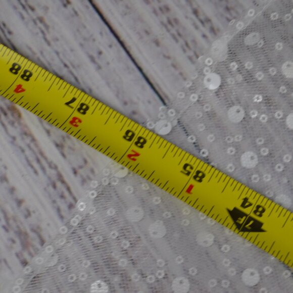 Prom Dress Ball Gown Quinceanera White Sparkly Sz 0 2 4 SEE MEASUREMENTS NWT - Picture 14 of 16